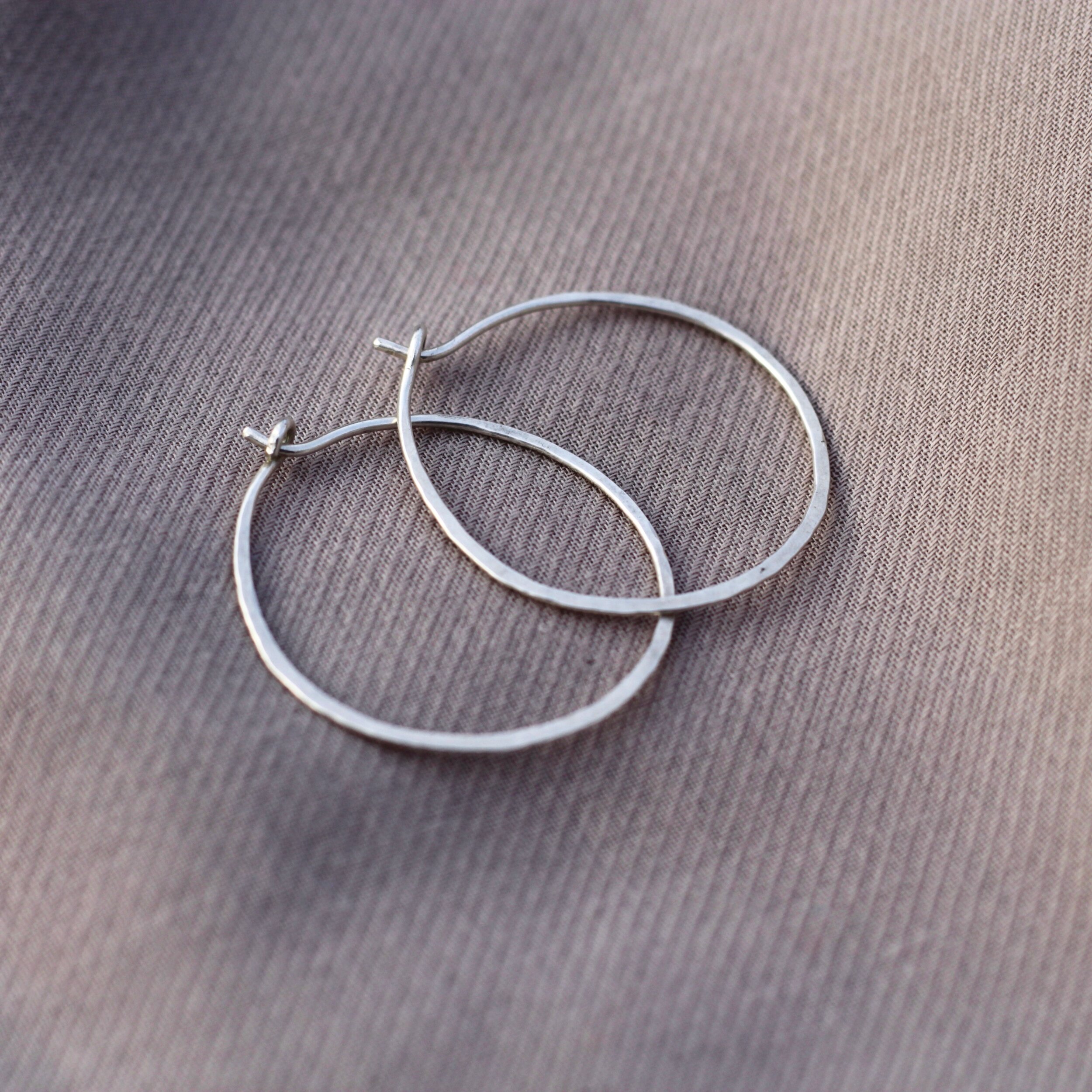 Minimal Silver Hoop Earrings Slow Ethical Jewellery Musa Mundi